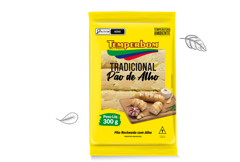 Pão de Alho Baguete Temperbom Tradicional