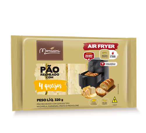 Mencucini Baguete Recheado 4 Queijos